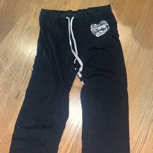 Love PINK black boot Cut Pants thin